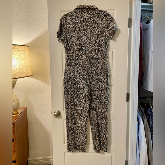 Kittenish Leopard Print Jumpsuit size L - Picture 4 of 4